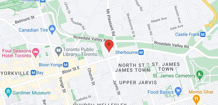 map of #2004 -278 BLOOR ST E